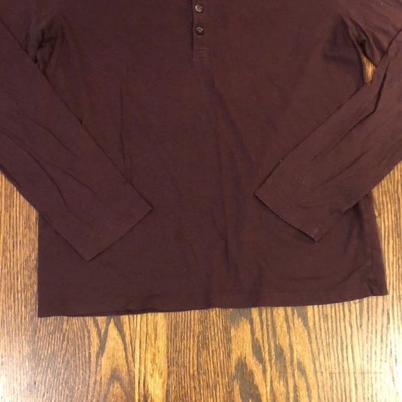 John Varvatos Long Sleeve Henley Shirt - Picture 5 of 6